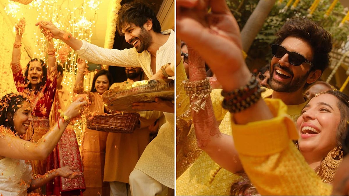 MP News: Actor Kartik Aryan In Gwalior For Sister's Wedding; Lights Up Haldi Ceremony With Dance