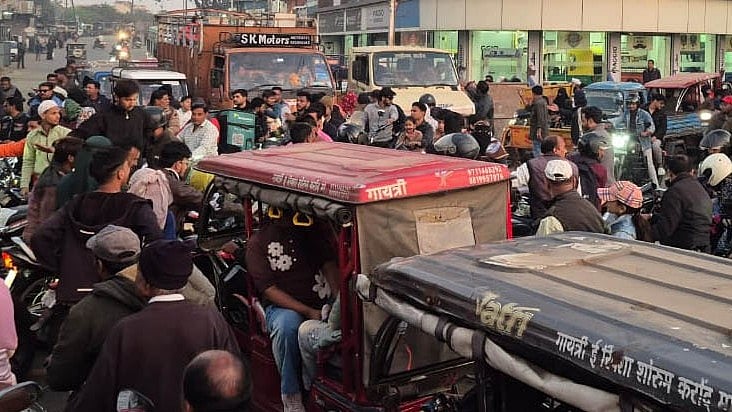 Bhopal News: Traffic Chaos From Bhopal Talkies, Commuters Stuck For Hours; Police, Admin Officials...