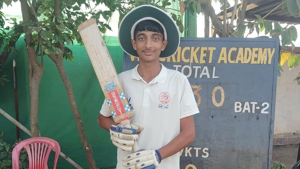 Himanshu Sharma hit 106 in 156 deliveries, which included 14 fours.