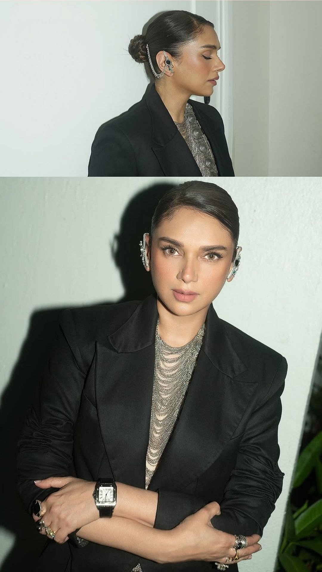 Aditi Rao Hydari Redefines Power Dressing In Metallic Top