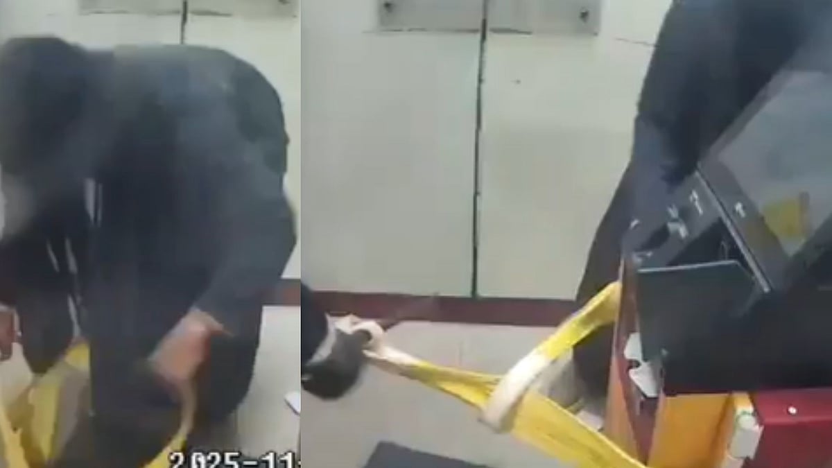 Caught On CCTV: Thieves In Burqa Uproot PNB ATM & Take It Away In UP’s Moradabad; Arrested