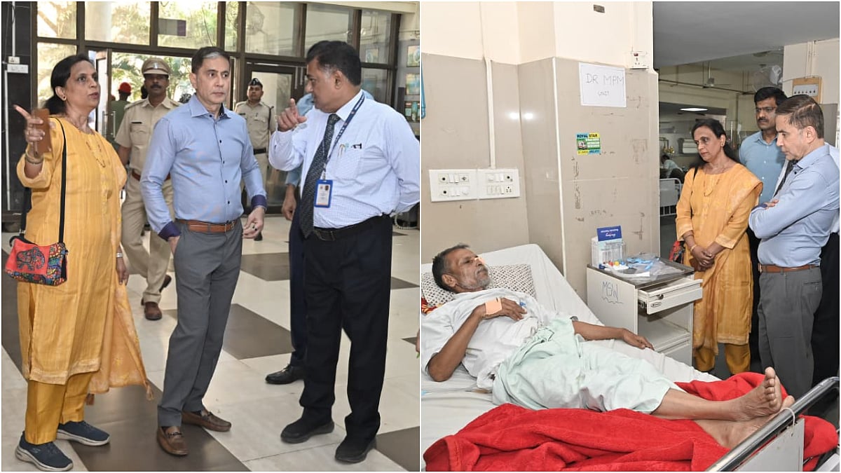 BMC Commissioner Bhushan Gagrani inspects Cooper Hospital, orders tighter security and facility upgrades | X - @mybmc
