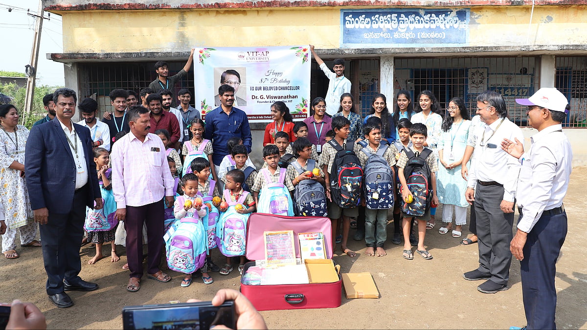 VIT-AP Honors Founder with School Outreach Programs