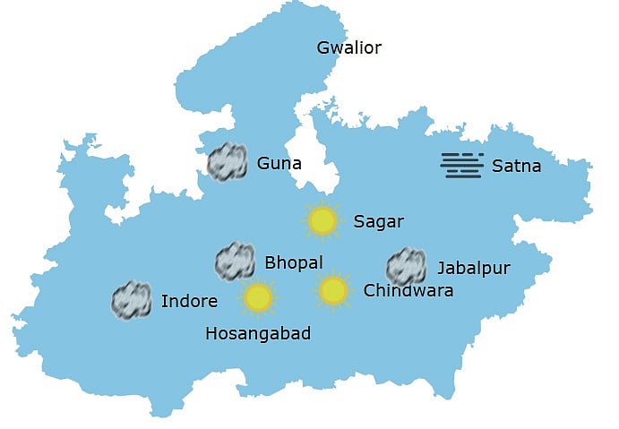 Weather in Madhya Pradesh at 10 am