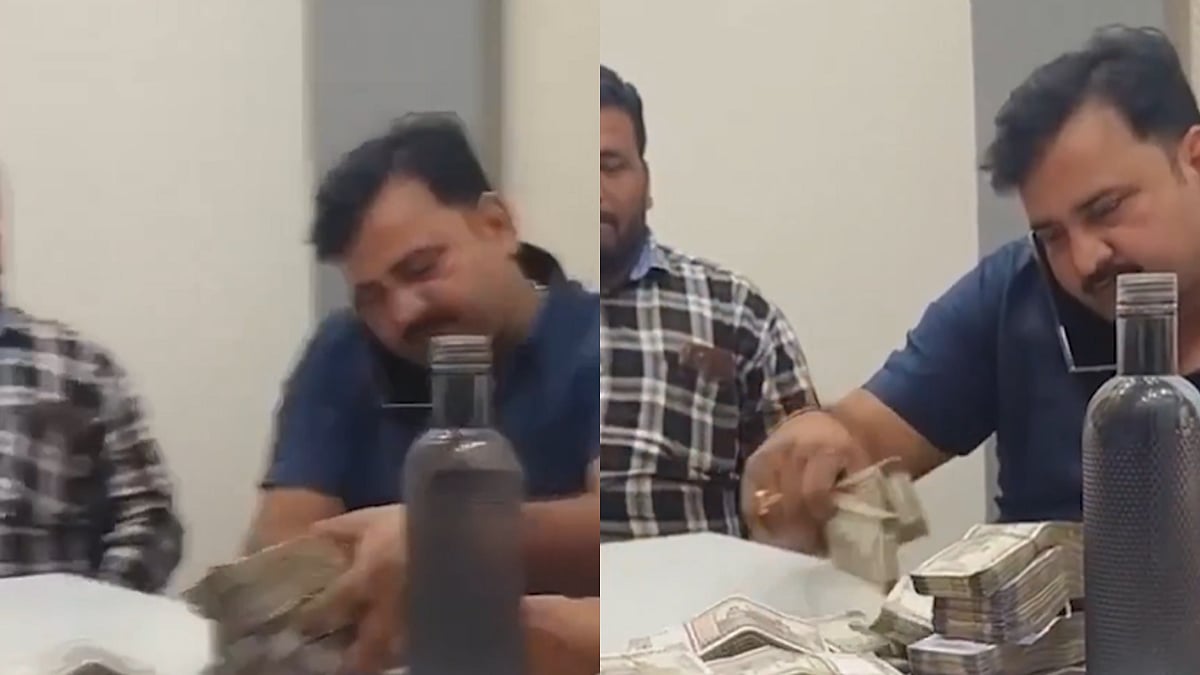 Vasai-Virar News: Viral Video Sparks Outrage As Builder Counts Cash Before Senior Police Inspector |