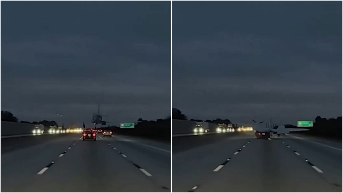 US: Plane Collides With Car While Making Emergency Landing On Florida Highway, 1 Injured; Dramatic Video Surfaces 