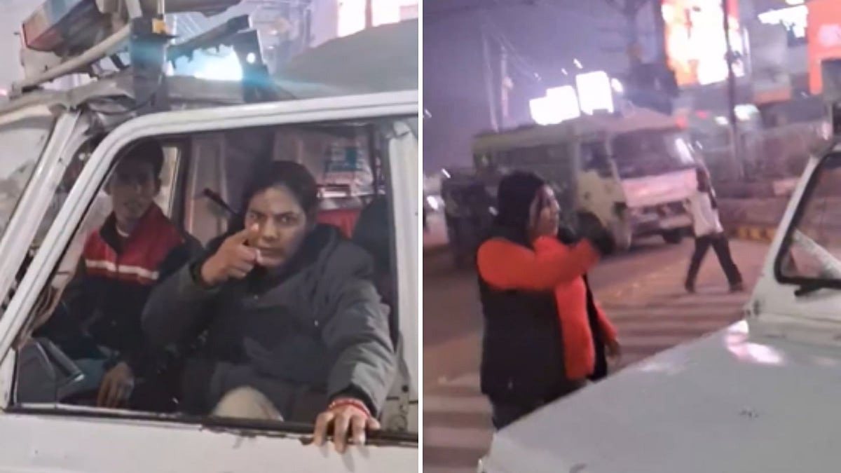 'Prashasan Ki Gaadi Hai Toh Galat Side Se Chalaoge?': Patna Woman Locks Horns With Sub-Inspector For Driving On Wrong Side At Busy Intersection | VIDEO
