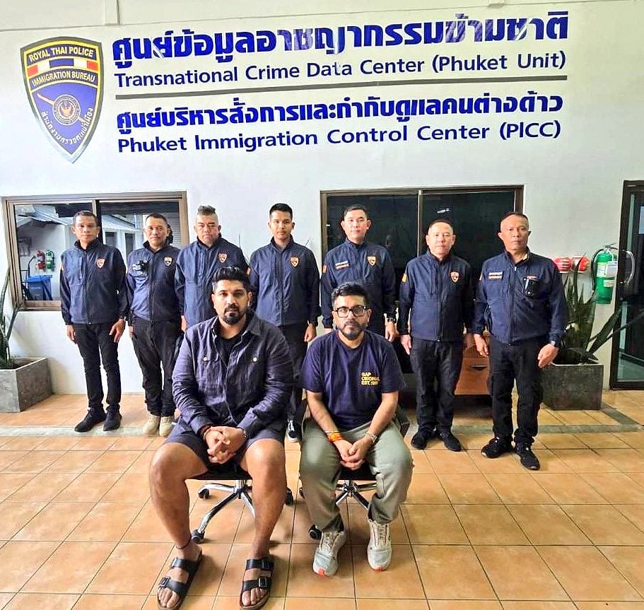  Saurabh & Gaurav Luthra At Phuket Immigration Control Centre