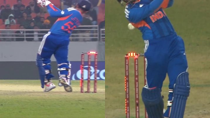VIDEO: Luck Bails Out Jitesh Sharma In IND Vs SA 2nd T20I, India Star Survives Despite Being Bowled