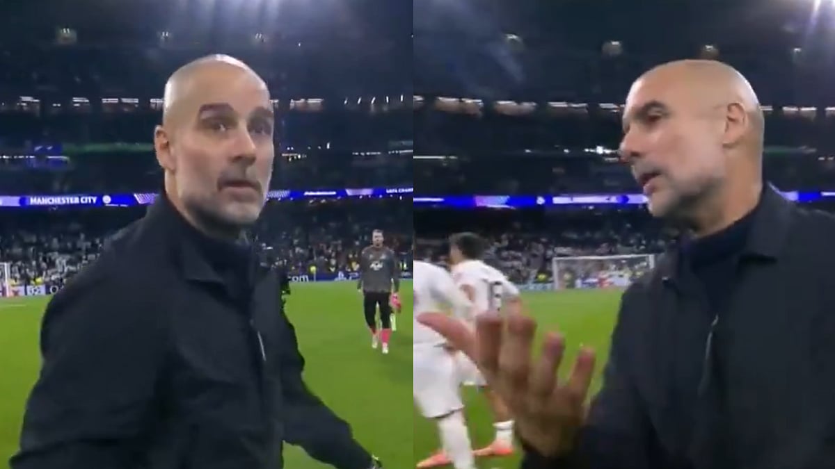 UEFA Champions League: Pep Guardiola Loses Cool At Cameraman Following Manchester City's 2–1 Win Over Real Madrid; Video 