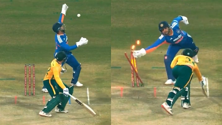 VIDEO: Jitesh Sharma's MS Dhoni-Like Reflexes Denies Quinton De Kock Century In IND Vs SA 2nd T20I 