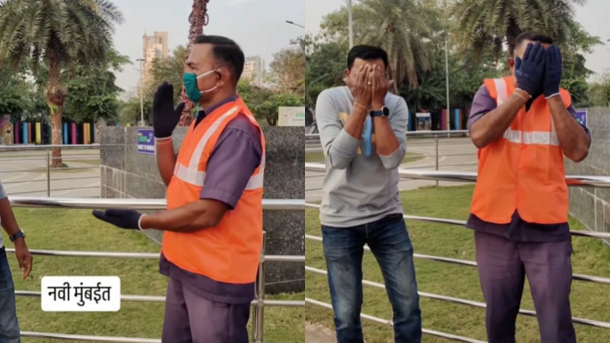 NMMC Sweeper Joins New Chinese Trend On Instagram, Urges Citizens To Use Dustbins In Viral Video;...