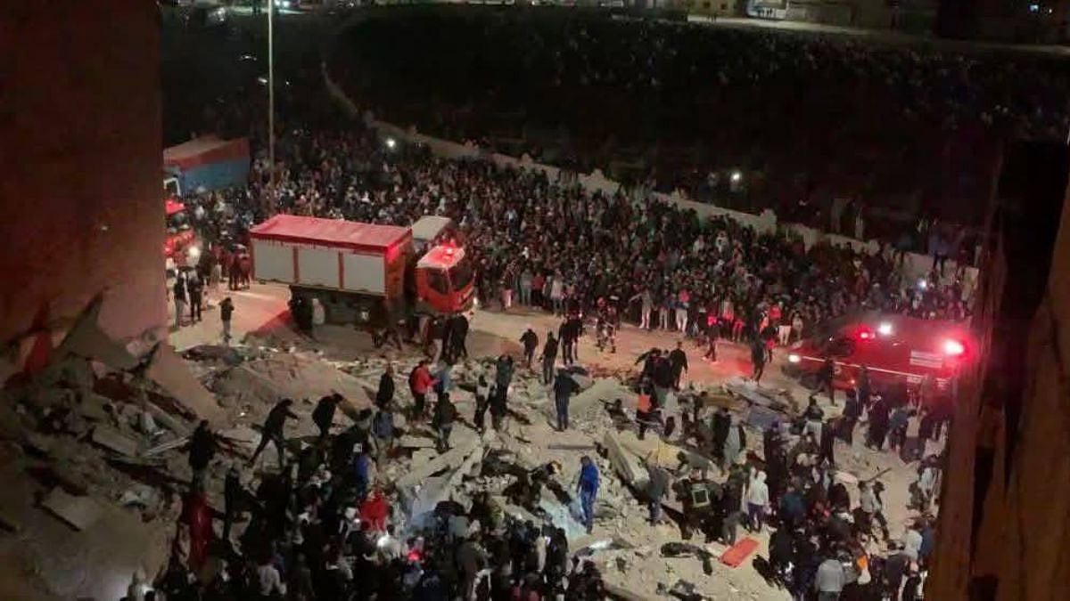 Morocco Tragedy: Death Toll Rises To 22 After 2 Adjacent Four-Storey Buildings Collapse In Fez - Video Surfaces | X @Kunal_Mechrules