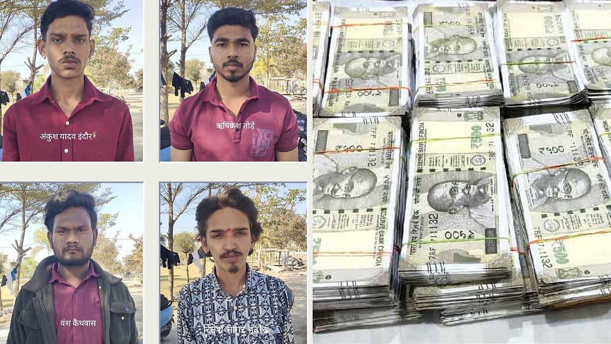 Indore News: Four Engineering Diploma Holders Held With ₹2 Lakh Counterfeit Notes