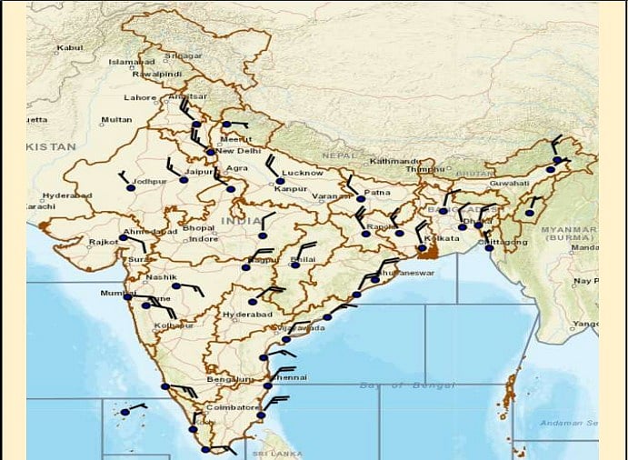 Weather systems affecting Madhya Pradesh at present