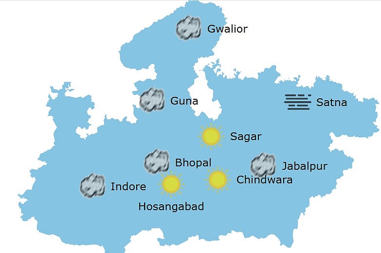Weather in Madhya Pradesh at 10 am
