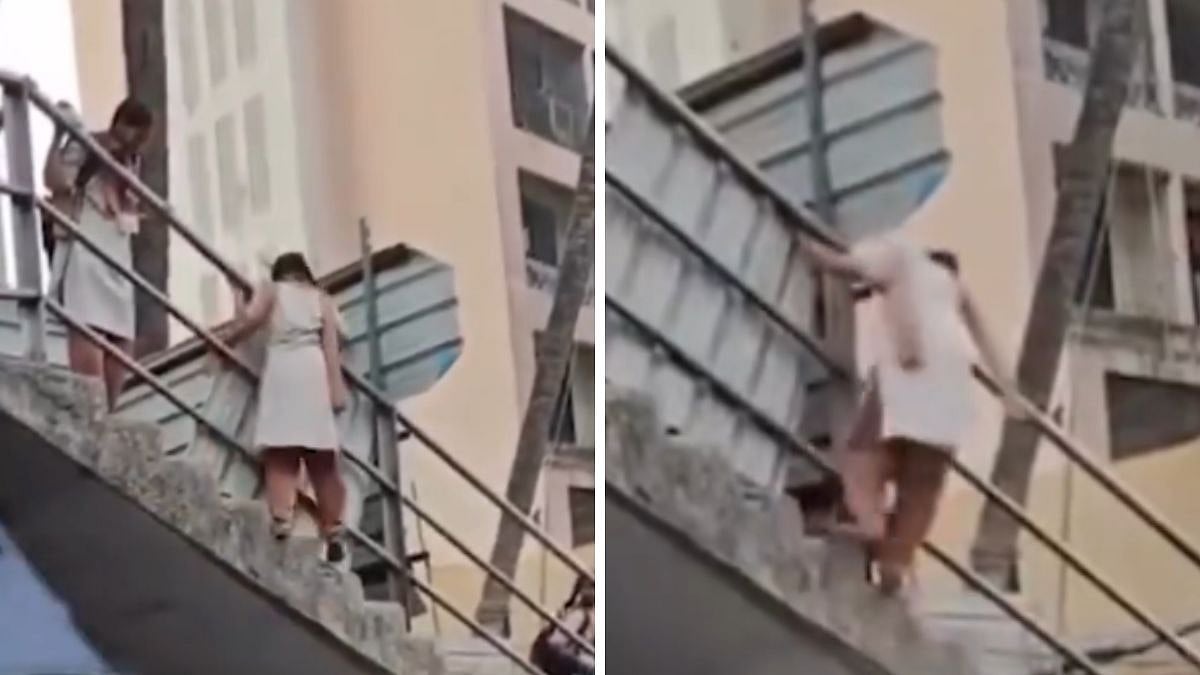 Mumbai: Viral Video Shows Schoolgirls Risking Lives On Shut Vikhroli FOB, Sparks Outrage Over Civic...