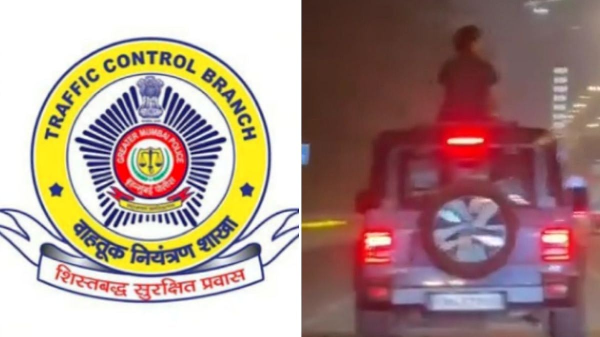 Navi Mumbai: Man Booked After Video Shows Him Sitting On Car Roof During Dangerous Stunt On Palm...