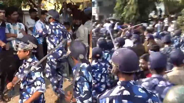 Messi GOAT India Tour: Kolkata Police, RAF Lathicharge Fans After Chaos At Salt Lake Stadium; Video 