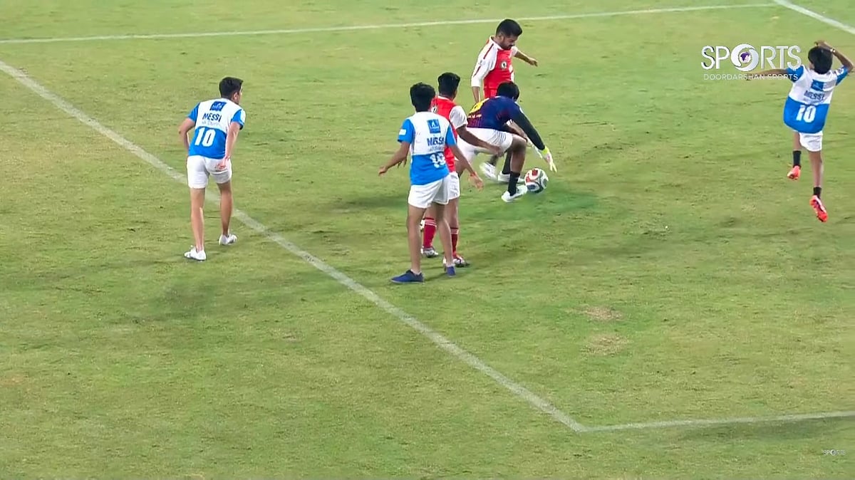 Revanth Reddy Scores Final Goal As Lionel Messi Steps On The Ground As His Team Goes 3-0 Down Ahead...