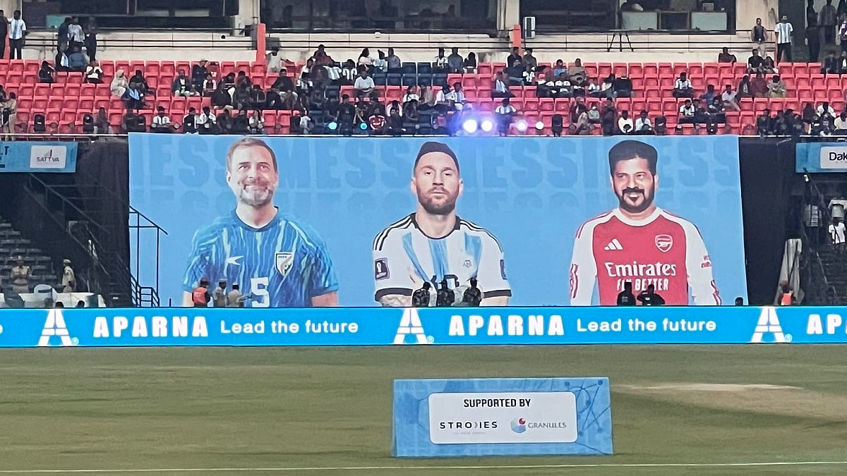 GOAT India Tour 2025: Friendly Clash Between Lionel Messi And Telangana CM Revanth Reddy's Team Begins 