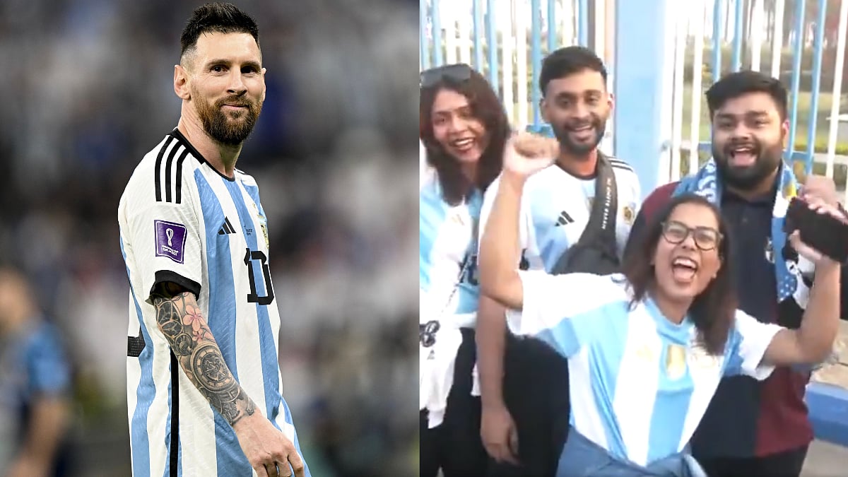 'GOAT India Tour 2025': Fans Line Up Outside Salt Lake Stadium To Welcome Lionel Messi In Kolkata;...