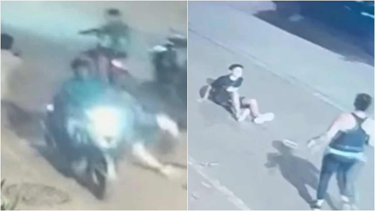 Young Boy Injured After Wrong-Side Biker Knocks Him Down In Lokhandwala; Incident Caught On CCTV | Instagram