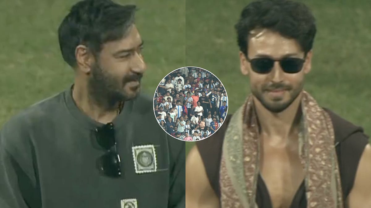 Messi Event Turns Awkward: Ajay Devgn, Tiger Shroff Booed During Felicitation By CM Devendra...