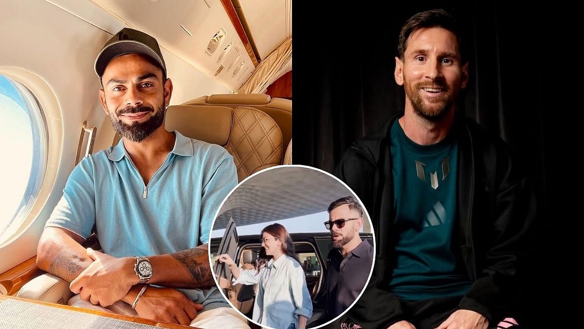 'No Meet Up': Netizens Speculate As Virat Kohli Is Spotted At Delhi Airport Amid Lionel Messi's Mumbai Tour