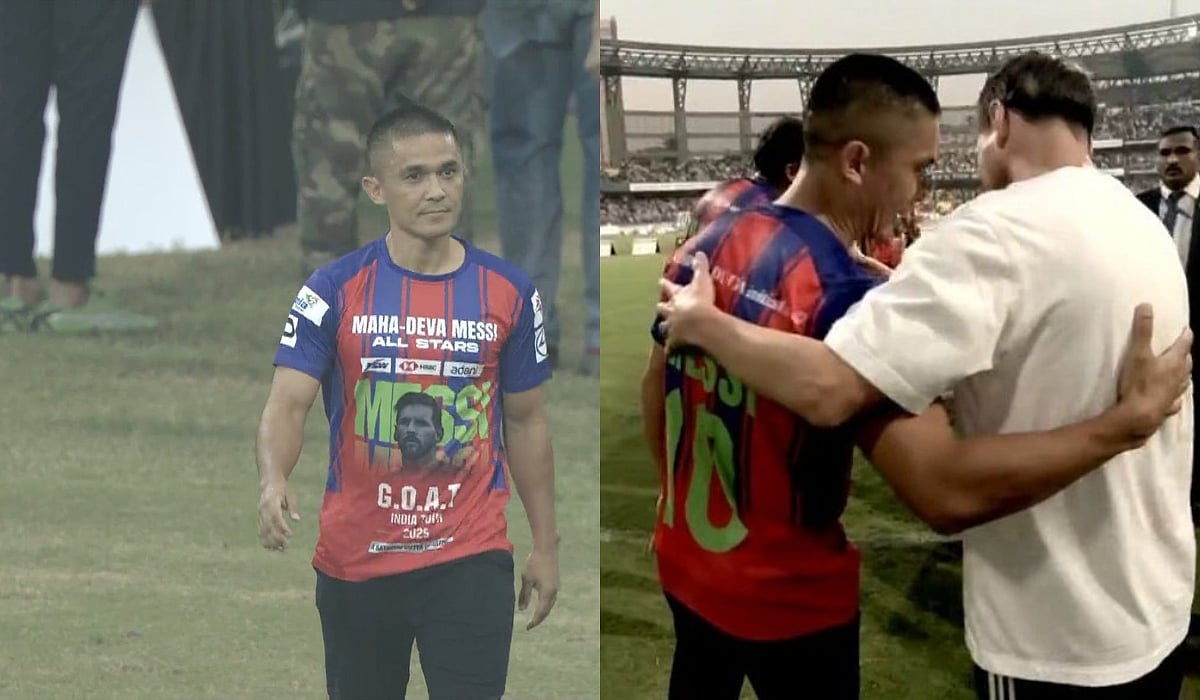 VIDEO: Sunil Chhetri Arrives At Wankhede Stadium With 'Messi Kit', Greets Argentina Legend In Mumbai...