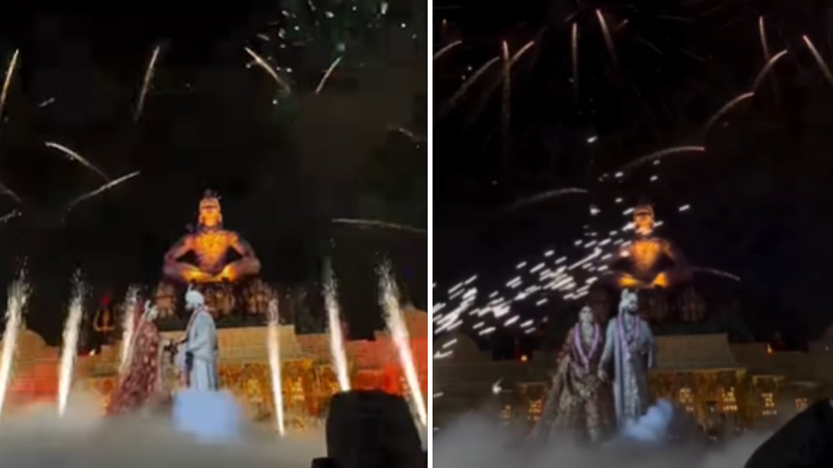 MP News: ₹70 Lakh Fireworks Steal Spotlight At MLA Golu Shukla’s Son’s Wedding In Indore; VIDEO Viral