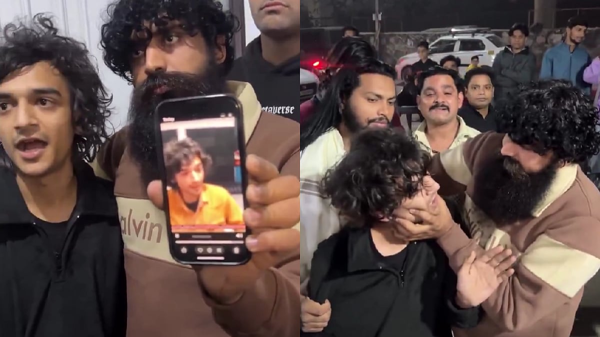 Cringistaan Creator Assaulted In Front Of Cops By Gau Rakshaks After His Demeaning Remarks On Live Stream; Violent Clash On Cam 