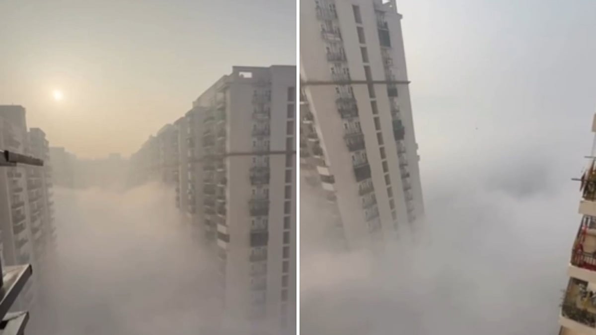 'Fog Or Pollution?': Viral Video From Noida's High-Rise Sparks Debate On The Internet As AQI Crosses 400 In Delhi-NCR
