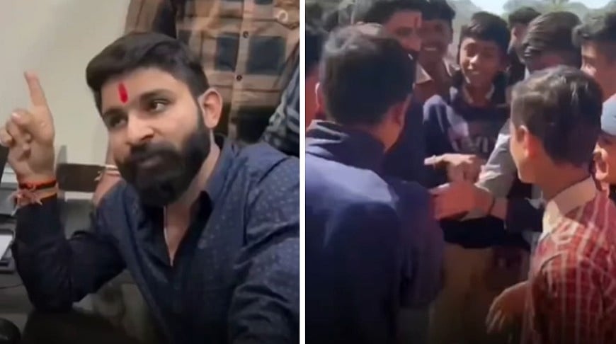 Indore News: Video Shows Student Leader Threatening Convent School Management Over Ban On 'Tilak'...