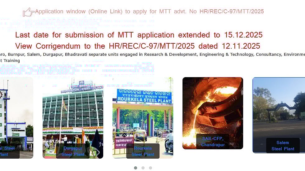 SAIL MT Recruitment 2025 Application Window Closes Today For 124 Posts At sailcareers.com; Last Day To Apply 