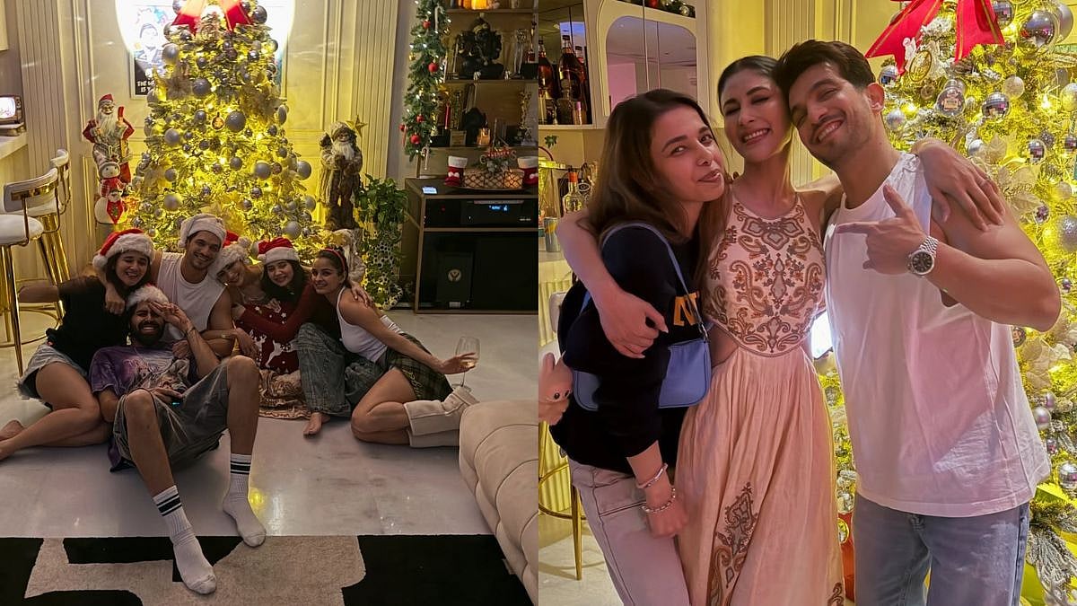 'Only Naagin Fans Can Get This': Arjun Bijlani & Mouni Roy Reunite At Christmas Celebration, ArNi...