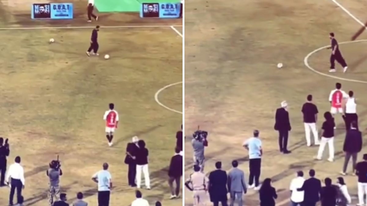 'It's Totally Messed Up!': Kiren Rijiju Mocks Telangana CM Revanth Reddy's Awkward Passes To Lionel Messi During Hyderabad Exhibition Match | VIDEO