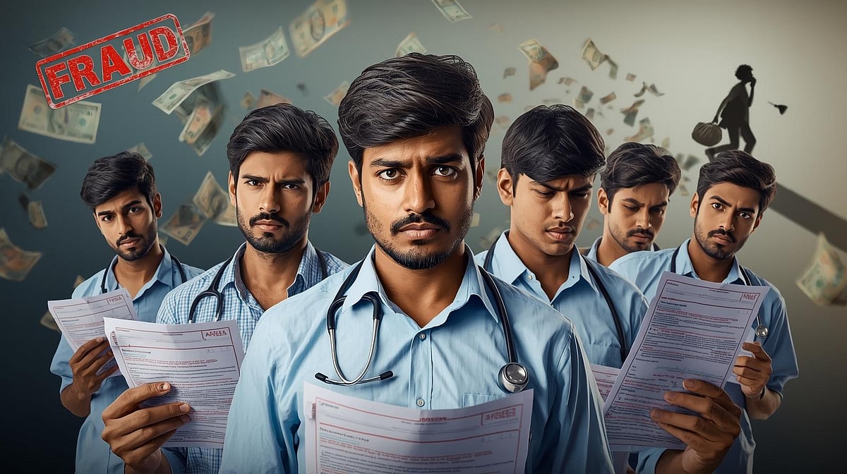 MBBS Admission Scam In Pune: 13 Medical Aspirants Cheated; Accused Abscond After Collecting ₹1.26 Crore | Canva AI