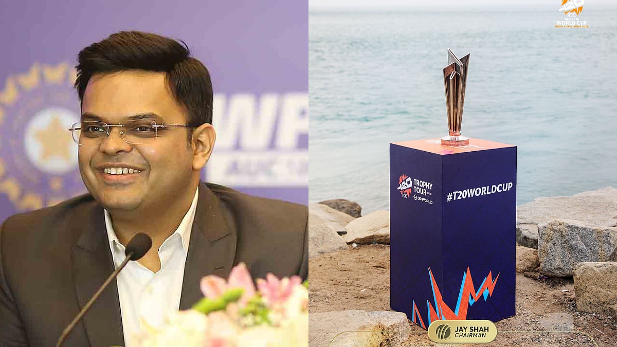 Jay Shah Launches ICC T20 World Cup 2026 Trophy Tour From Ram Setu As Paramotor Carries Silverware;...