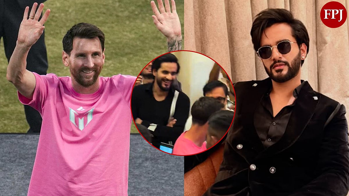 Viral Video Shows Lionel Messi Walking Past Popular YouTuber Fukra Insaan During G.O.A.T India Tour...