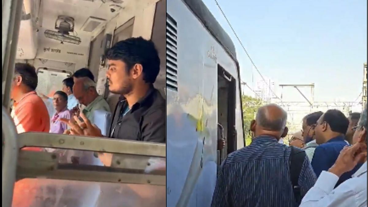 Mumbai Local Train Chaos: Passengers Left Furious After Badlapur–CSMT AC Local Doors Fail To Open At Dadar Station | Videos 