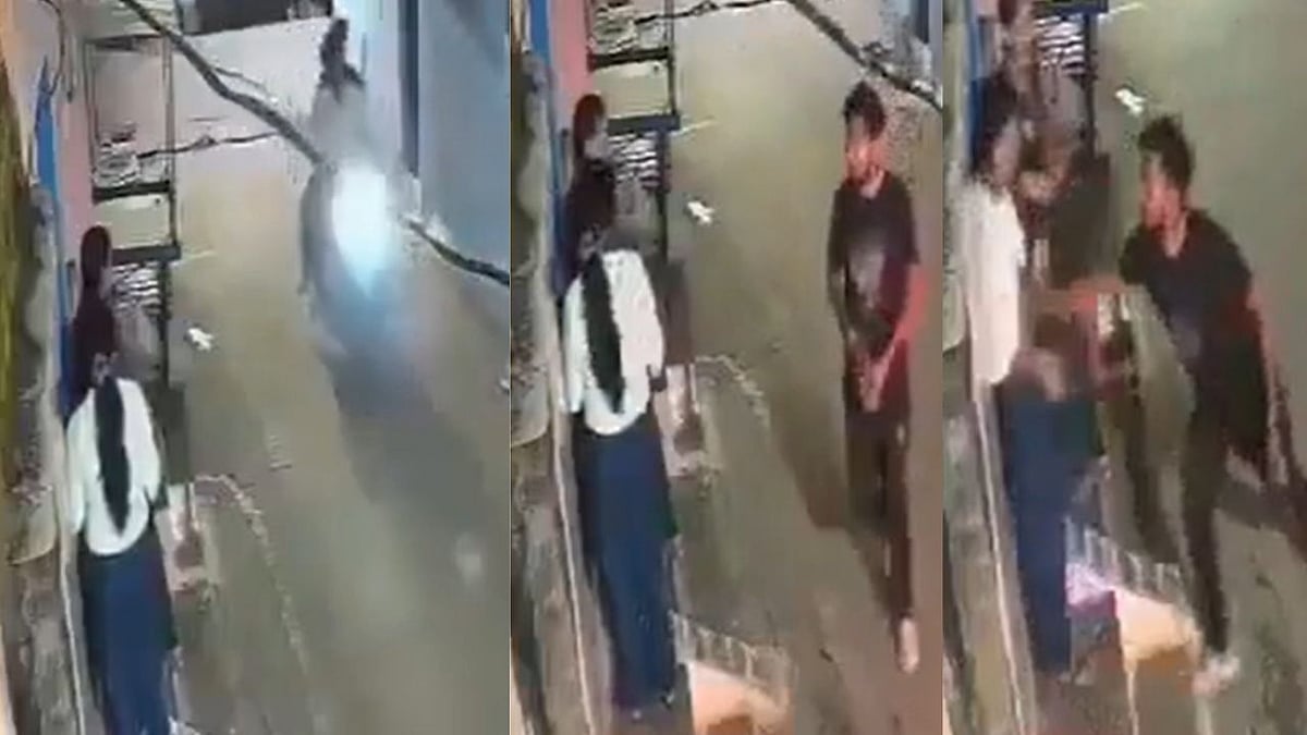 UP Shocker: Miscreant On Bike Gropes Woman In Residential Lane In Jhansi; Incident Caught On CCTV