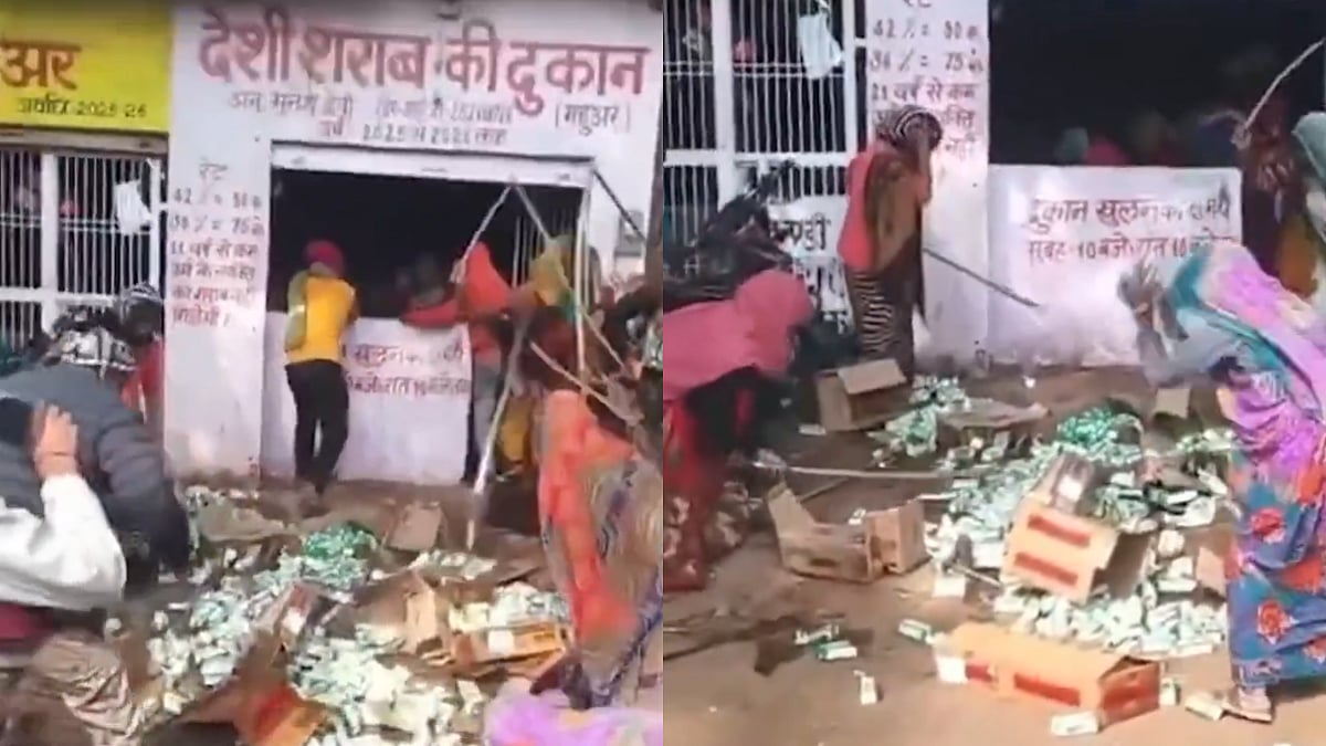 VIDEO: Agra Women Storm Liquor Shop, Smash Bottles Over Alcohol Menace In Mahua Village