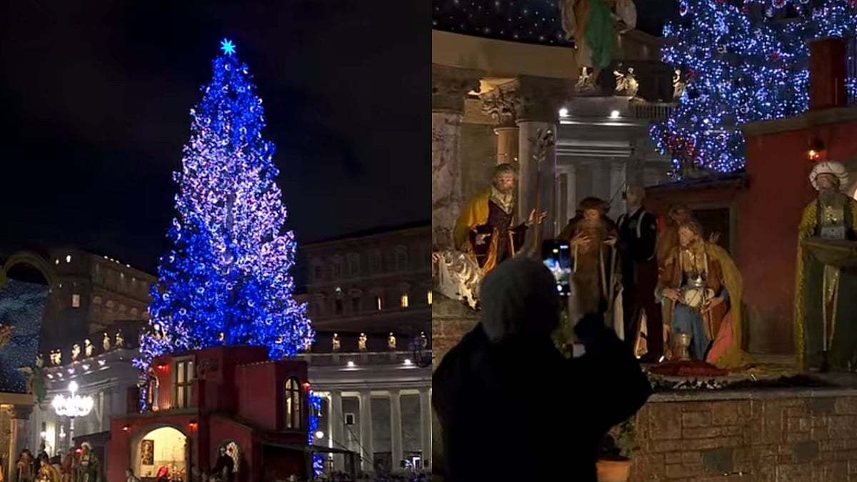 The Vatican Lights Up 25-Metre-Tall Christmas Tree At St. Peter’s Square To Mark Festive Season