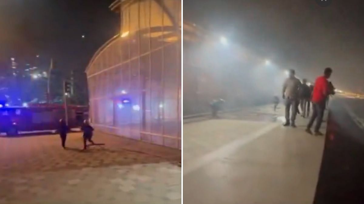 Mumbai News: Fire Breaks Out Near Coastal Road Project At Marine Drive, Traffic Temporarily...