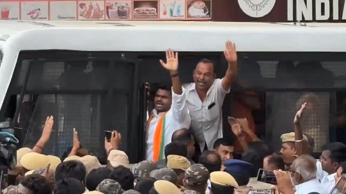 Former Tamil Nadu Bharatiya Janata Party (BJP) President K. Annamalai arrested. | X