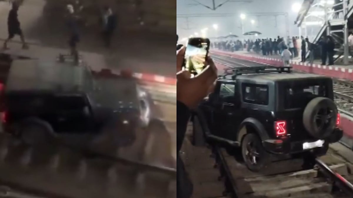 Elderly Man Drives Mahindra Thar Onto Railway Track In Nagaland, Arrested For Negligence | VIDEO