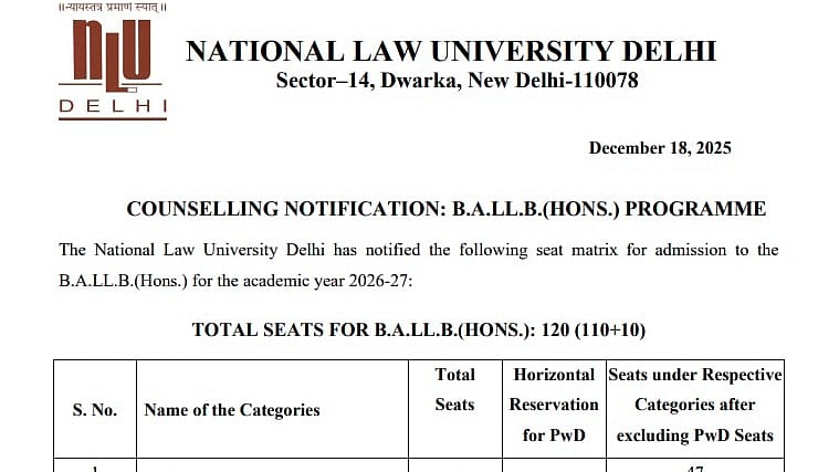 AILET Counselling 2026 Schedule Released By NLU Delhi At nationallawuniversitydelhi.in; Check Full...