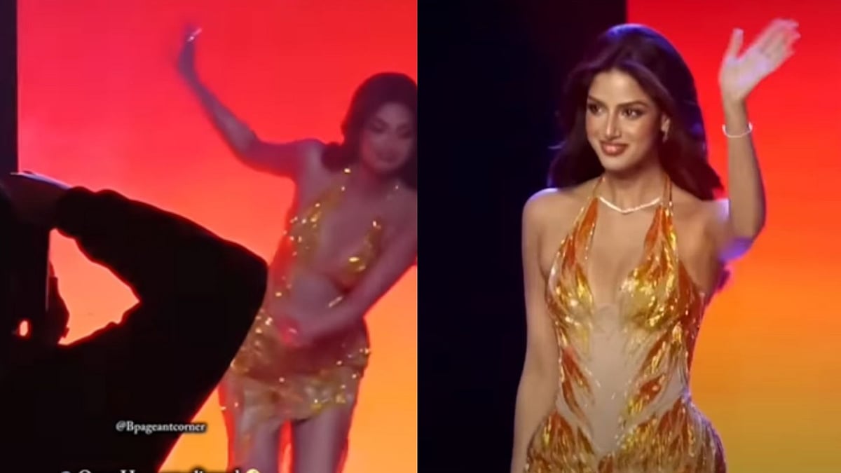 Harnaaz Sandhu Turns A Near Slip Into A Powerful Runway Moment At Miss Cosmo International 2025: Says, 'It's About How You Get Up' 