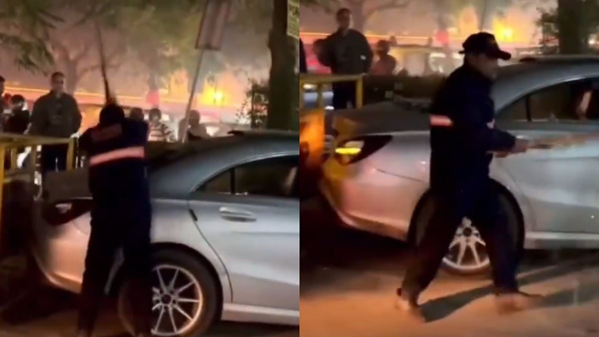 Security Guards Smash Mercedes Windscreen, Windows With Sticks After Fight With Couple In Gurugram -...